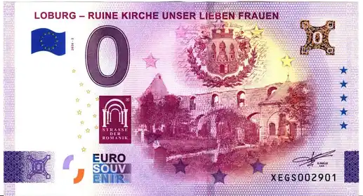 Billete de 0€ LOBURG - RUINE KIRCHE UNSER LIEBE FRAUEN