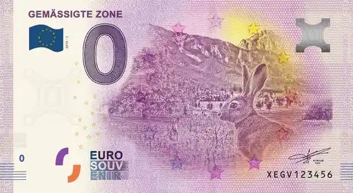 Billete de 0€ GEMÄSSIGTE ZONE