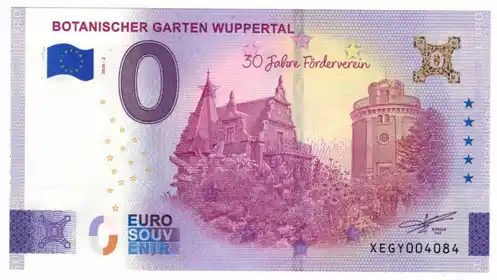0€-Schein BOTANISCHER GARTEN WUPPERTAL