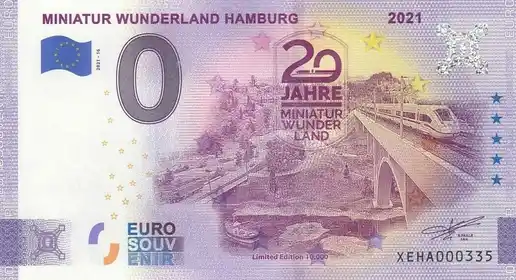 Billet 0€ MINIATUR WUNDERLAND HAMBURG 2021