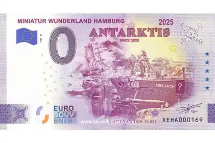 Billete de 0€ MINIATUR WUNDERLAND HAMBURG 2025 ANTARKTIS SINCE 2023