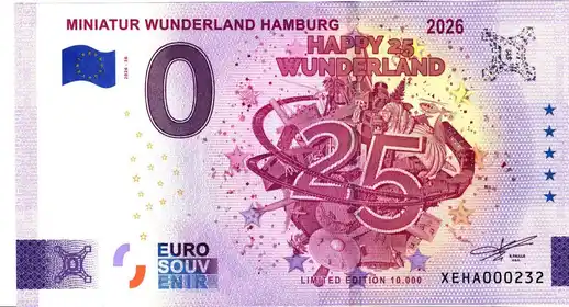 Billet 0€ MINIATUR WUNDERLAND HAMBURG 2026