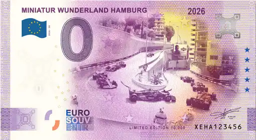 0€ banknote MINIATUR WUNDERLAND HAMBURG