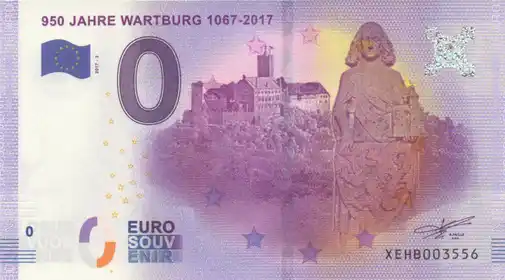 Billet 0€ 950 JAHRE WARTBURG 1067-2017