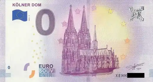 0€ banknote KÖLNER DOM