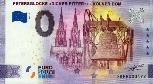 0€-Schein PETERSGLOCKE «DICKER PITTER®» - KÖLNER DOM