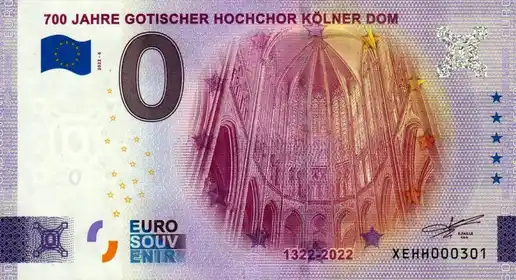 Billet 0€ 700 JAHRE GOTISCHER HOCHCHOR KÖLNER DOM