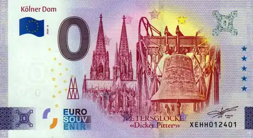 0€-Schein Kölner Dom PETERSGLOCKE