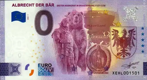 Billet 0€ ALBRECHT DER BÄRERSTER MARKGRAF IN BRANDENBURG 1157-1170