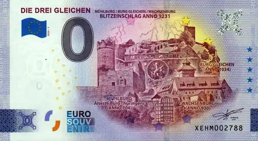 Billet 0€ DIE DREI GLEICHENMÜHLBURG BURG GLEICHEN WACHSENSBURG