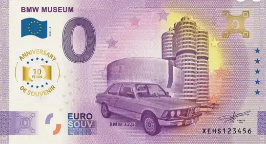 Banconota da 0€ BMW MUSEUMBMW 323i