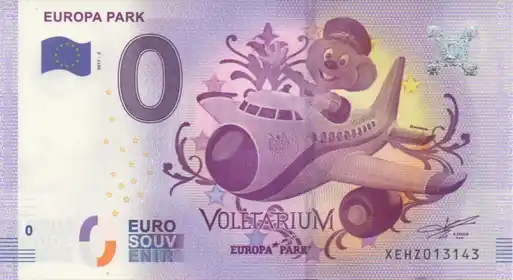 0€ banknote EUROPA PARKVOLETARIUM