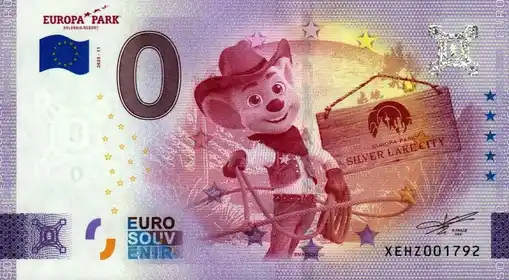 0€ banknote EUROPA PARK