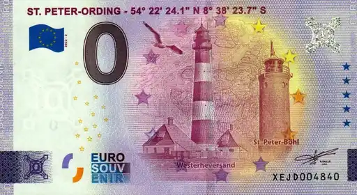 Billet 0€ ST. PETER-ORDING - 54° 22' 24.1