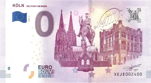 0€-Schein KÖLNDIE STADT AM RHEIN