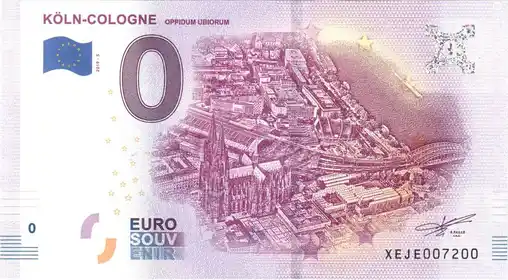 Billete de 0€ KÖLN-COLOGNEOPPIDUM UBIORUM