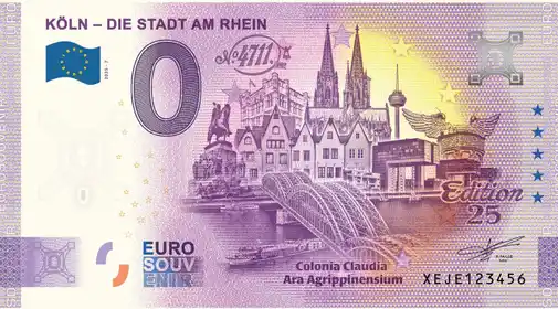 0€ banknote KÖLN - DIE STADT AM RHEIN