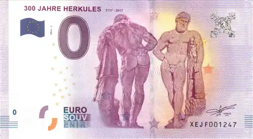 0€ banknote 300 JAHRE HERKULES1717-2017