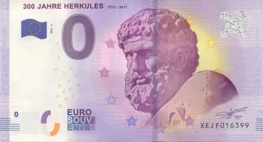 0€ banknote 300 JAHRE HERKULES1717-2017