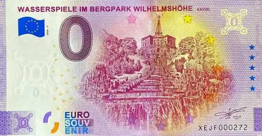 0€-Schein WASSERSPIELE IM BERGPARK WILHELMSHÖHEKASSEL