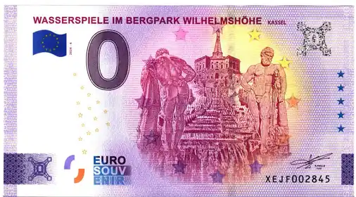 0€ banknote WASSERSPIELE IM BERGPARK WILHELMSHÖHEKASSEL