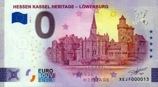 0€-Schein HESSEN KASSEL HERITAGE - LÖWENBURG