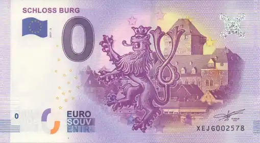0€-Schein SCHLOSS BURG