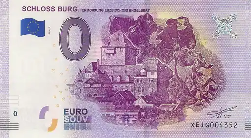 Banconota da 0€ SCHLOSS BURGERMORDUNG ERZBISCHOFS ENGELBERT