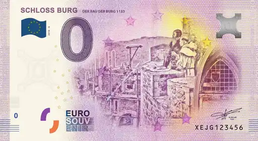 Billete de 0€ SCHLOSS BURGDER BAU DER BURG 1133