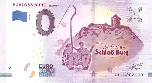 0€-Schein SCHLOSS BURGSEILBAHN