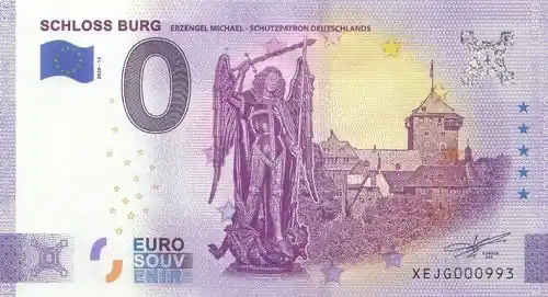0€ banknote SCHLOSS BURGERZENGEL MICHAEL - SCHUTZPATRON DEUTSCHLANDS