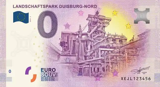 Banconota da 0€ LANDSCHAFTSPARK DUISBURG-NORD