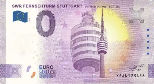0€ banknote SWR FERNSEHTURM STUTTGART - Der Erste Der Welt - Seit 1956