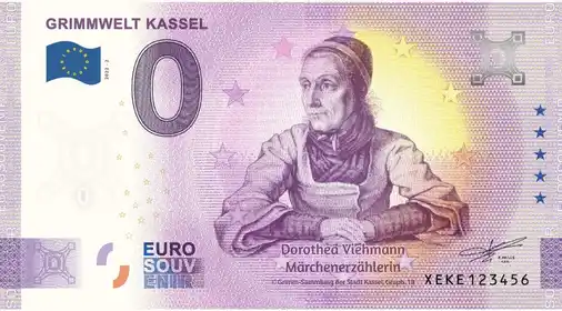 0€ banknote GRIMMWELT KASSEL