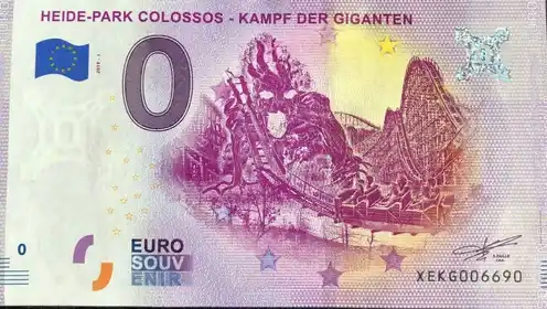 0€-Schein HEIDE-PARK COLOSSOS - KAMPF DER GIGANTEN