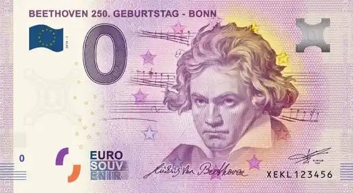 Billete de 0€ BEETHOVEN 250. GEBURTSTAG - BONN