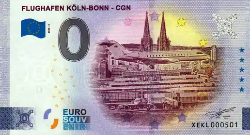 0€-Schein FLUGHAFEN KÖLN-BONN - CGN