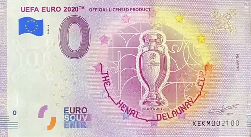 0€ banknote UEFA EURO 2020