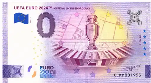 0€ banknote UEFA EURO 2024™OFFICIAL LICENSED PRODUCT