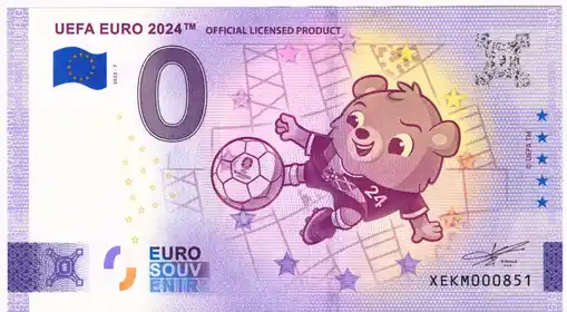 Banconota da 0€ UEFA EURO 2024™OFFICIAL LICENSED PRODUCT