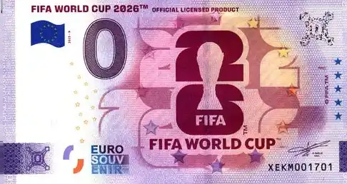 Banconota da 0€ FIFA WORLD CUP 2026