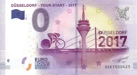Banconota da 0€ DÜSSELDORF - TOUR-START - 2017