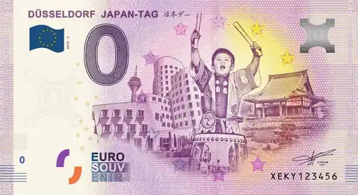 0€ banknote DÜSSELDORF JAPAN-TAG