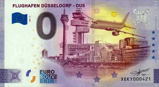 0€ banknote FLUGHAFFEN DÜSSELDORF - DUS