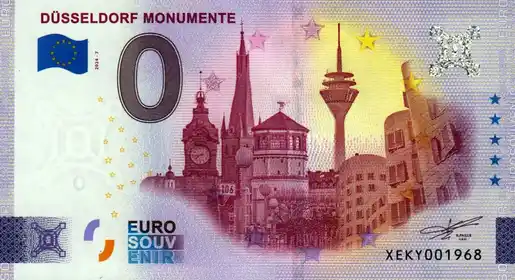 0€-Schein DÜSSELDORF MONUMENTE