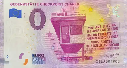 0€-Schein GEDENKSTÄTTE CHECKPOINT CHARLIE
