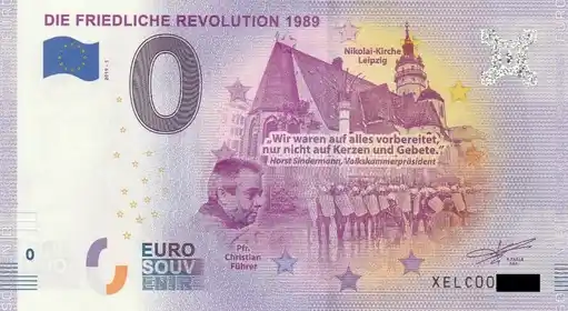 Banconota da 0€ DIE FRIEDLICHE REVOLUTION 1989