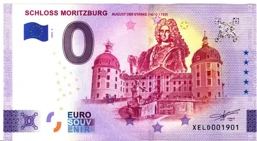 0€-Schein SCHLOSS MORITZBURGAUGUST DER STARKE (1670-1733)