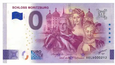 0€ banknote SCHLOSS MORITZBURG