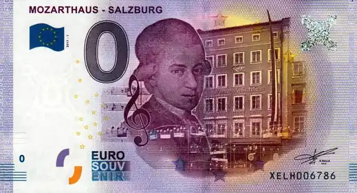 0€ banknote MOZARTHAUS - SALZBURG